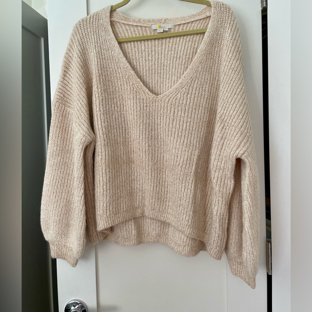 Boden Cropped Ribbed Sweater (Sz. 14)
